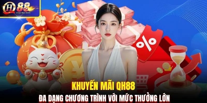 Khuyến mãi QH88 đa dạng chương trình với mức thưởng lớn
